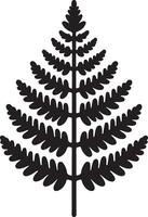 Elegant Fern Icon Silhouette for Creatives vector