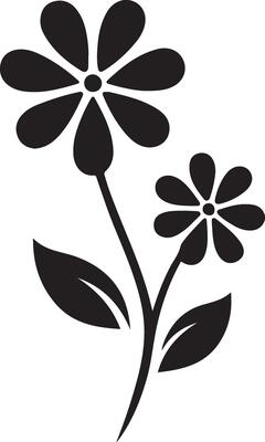 Inspiring Delicate Flower Silhouette Art for Art