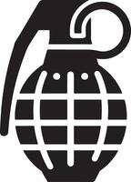 High Quality Grenade Icon Silhouette Design vector