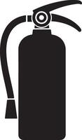 High Quality Fire Extinguisher Silhouette Design vector
