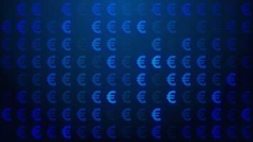 euro symbole Contexte boucle video