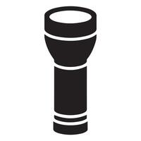 Unique Flashlight Silhouette Art for Designers vector