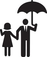 Stunning Family Icon Silhouette Graphic Designs vector