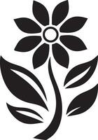 Versatile Motif Flower Silhouette for Projects vector