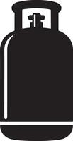 Stunning Gas Cylinder Silhouette for Projects vector