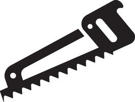 Beautiful Hacksaw Silhouette Artwork for Home Decor vector