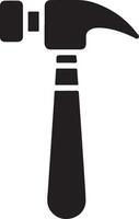 Eye-Catching Hammer Silhouette Graphics for Your Business vector