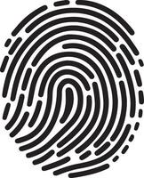 High Quality Fingerprint Icon Graphics vector