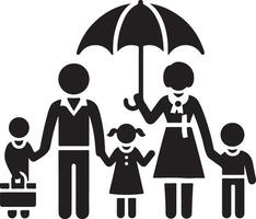 Minimalist Family Icon for Various Projects vector