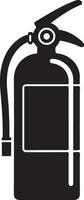 Fire Extinguisher Silhouette for Educational Use vector