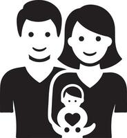Timeless Family Silhouette Image for Designers vector