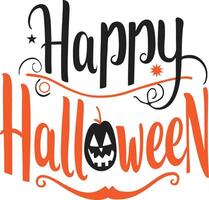 Happy Halloween, Playful Typography Design Collection vector