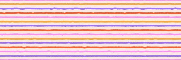 Abstract seamless pattern, colorful hand drawn textural line, stripe. Trendy design, simple and playful doodle wallpaper print vector