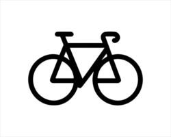 A bicycle icon on a white background vector