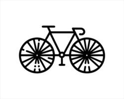 A bicycle icon on a white background vector