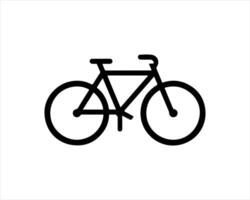 A bicycle icon on a white background vector