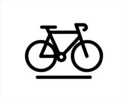 A bicycle icon on a white background vector