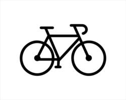 A bicycle icon on a white background vector