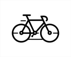A bicycle icon on a white background vector