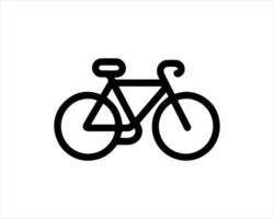 A bicycle icon on a white background vector