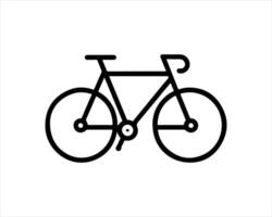 A bicycle icon on a white background vector