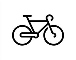 A bicycle icon on a white background vector