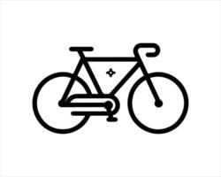 A bicycle icon on a white background vector