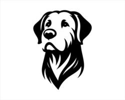 illustration of a dog head vector