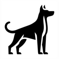 An image of a dog standing on a white background vector