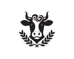 Cow logo design vector