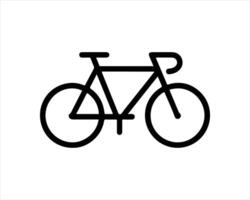 A bicycle icon on a white background vector