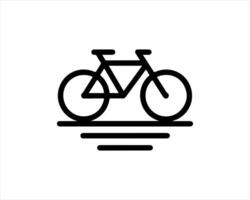 Bicycle icon illustration isolated on white background vector
