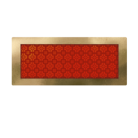 A red and gold badge with a gold frame png
