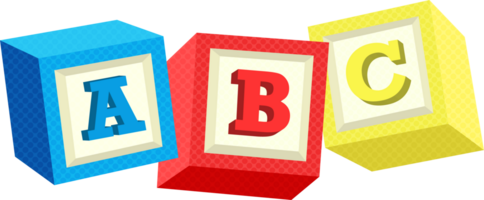 Alphabet blocks spelling out a word, featuring colorful wooden cubes that are perfect for learning and play png
