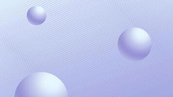 Minimalist 3D Spheres on Abstract Wavy Background Animation video
