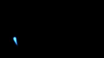 3D blue line elements animation on a black background video