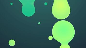 Vibrant Green Liquid Shapes Animation, Smooth Flowing Blob Background video