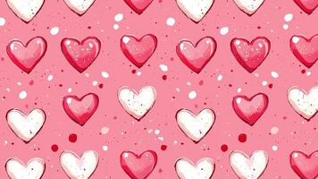 A pink background with hearts Loop animation video