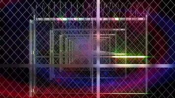 Wire fence loop animation video
