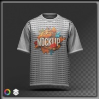 3D TShirt Mockup with Customizable Front Design Perfect for Branding and Fashion Presentation psd