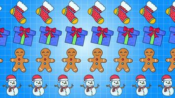 Christmas Elements Animated Pattern 2D Animation video