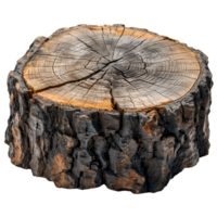 A tree stump with a ring of wood around it png