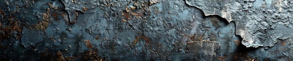 Close Up of Weathered Metal Surface With Rust photo