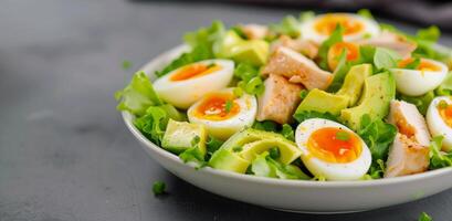 Chicken, Egg, and Avocado Salad photo