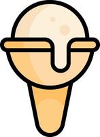 Ice cream cone icon vector