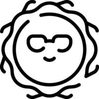 Sun icon illustration vector