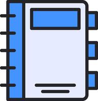 A notebook icon on a white background vector