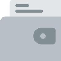 A gray wallet with a note inside vector