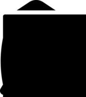 A black and white silhouette of a person vector