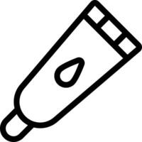 A tube of toothpaste with a drop of toothpaste on it vector
